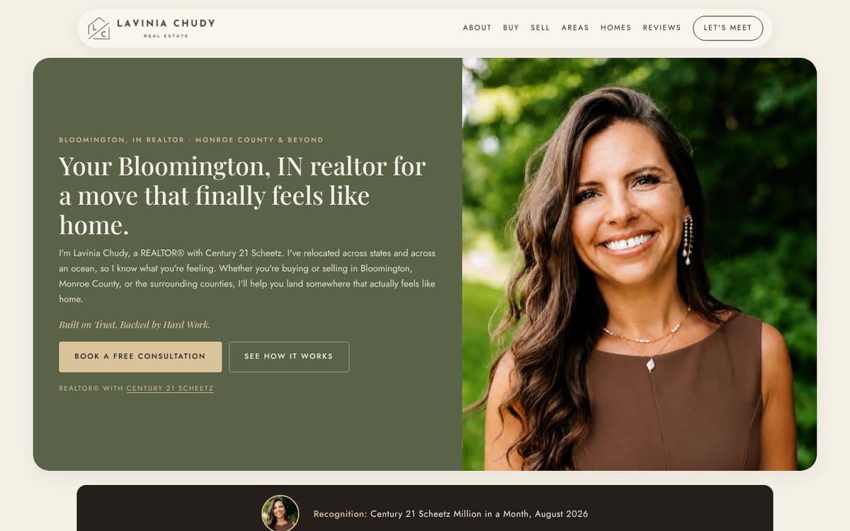 The listwithlavinia.com home page